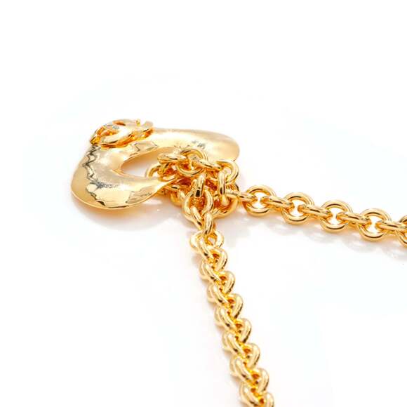 CHANEL Gold Logo Necklace - Picture 4 of 9